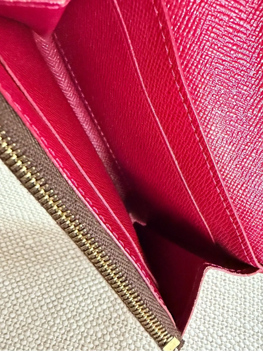 LOUIS VUITTON Rosalie Coin Purse Monogram Fuchsia M41939 Full Set